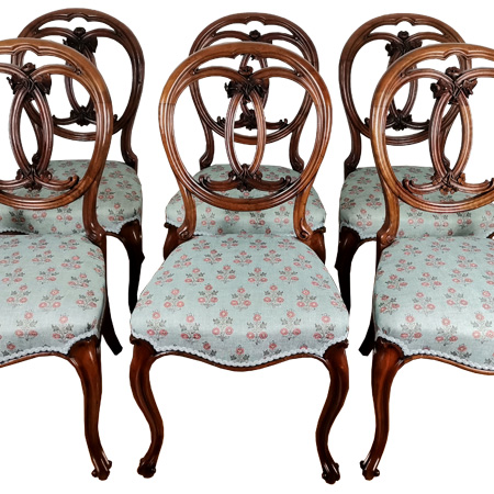 Set of dining chairs by WHA Roebuck